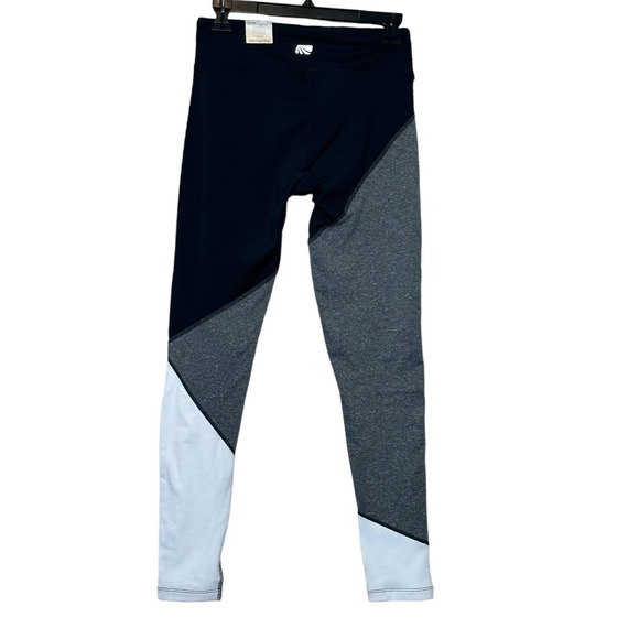 Marika gray black white color block chill Tek athletic leggings size Small - Picture 10 of 11